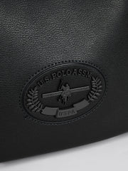 U.S. Polo Assn. Womens Retro Hobo Bag in Black