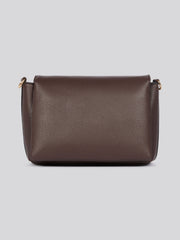 U.S. Polo Assn. Womens Stanford Flap Crossbody Bag in Dark Brown