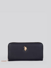 Womens Jones Large Zip Around Wallet in Black