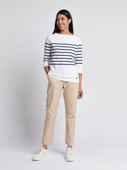 Womens Chino Trousers Smoke Gray