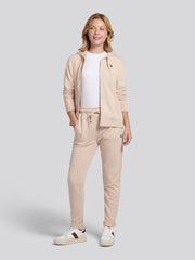 Womens Double Horsemen Roll Cuff Jogger in Smoke Gray