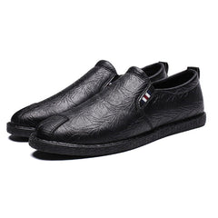 Casual Breathable Round Head Leather Shoes for Men, 43