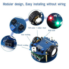 Waveshare AlphaBot2 robot building kit for Raspberry Pi 3 Model B, For Raspberry Pi 3 Model B