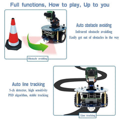 Waveshare AlphaBot2 Robot Building Kit For Raspberry Pi 3 Model B (No Pi), For Raspberry Pi 3 Model B (No Pi)