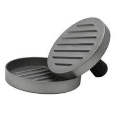 Household Food Grade Aluminum Alloy Kitchen Non-stick Coating Pressure Meat Patty Cake Hamburger Mold with 40 PCS Sided Silicone Papers, 1PC Black Handle