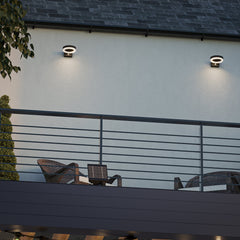 4lite Antheia Solar Sleek IP54 LED Outdoor Wall Light with Built in PIR Motion Sensor