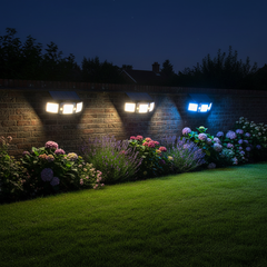 3 Head Solar Motion Sensor Garden Lights 1200LM Outdoor Security Light
