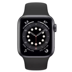RefurbPhone Apple Watch Series 6 44mm Cellular Titanium smartwatch with unlocked functionality displayed on a wrist.