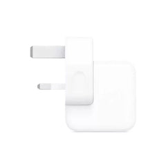 Apple Official 12W USB-A Power Adapter plug from Phone Base, compact charger for iPhone and iPad.