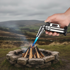 ZapCart Metal Windproof Gas Lighter With Adjustable Flame Welding Torch For Men Outdoor Precision