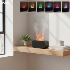 Cooskr Mini Flame Aroma Humidifier Diffuser With LED Light