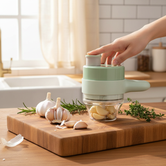 Zapcart Electric Garlic Grinder With Handle For Home Cooks Pro Cordless Fast Prep