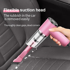 Eliteridegear NETM handheld car vacuum cleaner with accessories kit, compact vacuum with hoses and attachments for car cleaning.