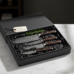 Choice Damascus Chef Knife Set With Protective Cover For Professionals Ultra Sharp Precision Edge Kit