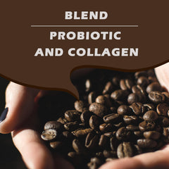 Ice coffee flavor Collagen Coffee Slim packets by BritishVita, Japanese-imported collagen in 12 convenient instant bags