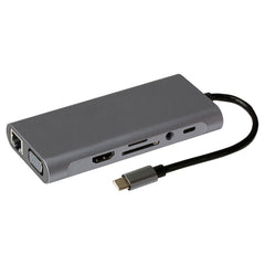 Maplin USB-C Multiport Hub 4x USB-A, HDMI, RJ45, USB-C PD, VGA, SD Card Reader