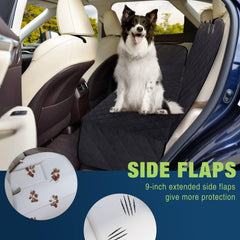 Bench Dog Car Seat Cover for Back Seat,Waterproof Dog Seat Covers,Heavy-Duty and Nonslip Backseat Protector Cover for Cars,Trucks & Suvs (Black,53"×48")