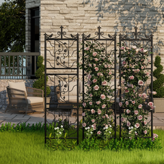 Tall Metal Garden Trellis for Climbing Plants