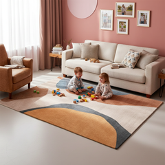 Custom Nordic Luxury Plush Rug for Living Room