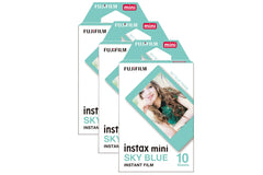 Fujifilm Instax Mini Border Instant Photo Film - Sky Blue
