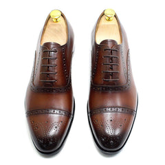 DESAI Formal British Men’s Leather Shoes – Breathable Oxford Wedding