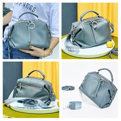 Adistore Zency soft genuine leather women's handbag with tote and crossbody styles, featuring a sleek, stylish design and sturdy handles.