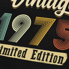 Classic Vintage 1975 T-Shirt for Men – Soft Cotton, Slim Fit Tee