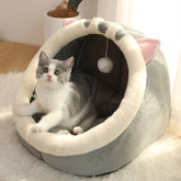 Adistore warm and cozy pet basket for small dogs and cats, washable pet bed with soft, cushioned interior for comfort