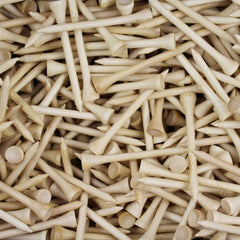 100x Golf Bamboo Tees – 4 Sizes | Eco-Friendly Wooden Golf Ball Holder