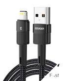 Adistore fast charging USB cable for iPhone 11, 12, 13 Pro Max, showing the sleek cable with USB and Lightning connectors.