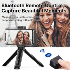 Ulanzi CapGrip II smartphone handheld selfie booster with Bluetooth remote, compact design for easy selfies and photos.