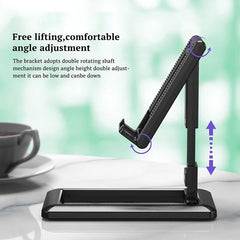 Adjustable Adistore mobile phone stand with multi-angle desktop holder showing a phone secured in the bracket.