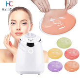 Adistore electrical automatic fruit and vegetable milk mask machine with digital display and multiple processing attachments.