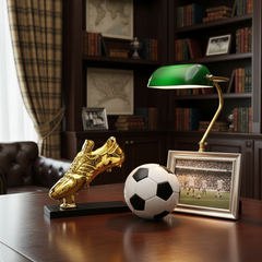 Golden Boot Award Trophy – Gold Plated Football Gift