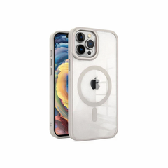 iPhone Vibe MagSafe Case by Phone Base for iPhone 15 and 16 series in natural titanium finish, showing the sleek protective design.