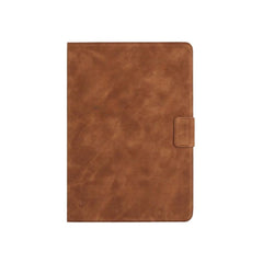 Brown Phone Base leather book flip case with magnetic closure for iPad 9.7, featuring a wallet-style design and secure cover.