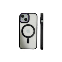 Black Phone Base Vibe MagSafe Case for iPhone 15 and 16 series, showing slim protective design with magnetic attachment.