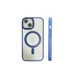 Blue Phone Base Vibe MagSafe Case for iPhone 15 and 16 series, slim protective cover with magnetic attachment