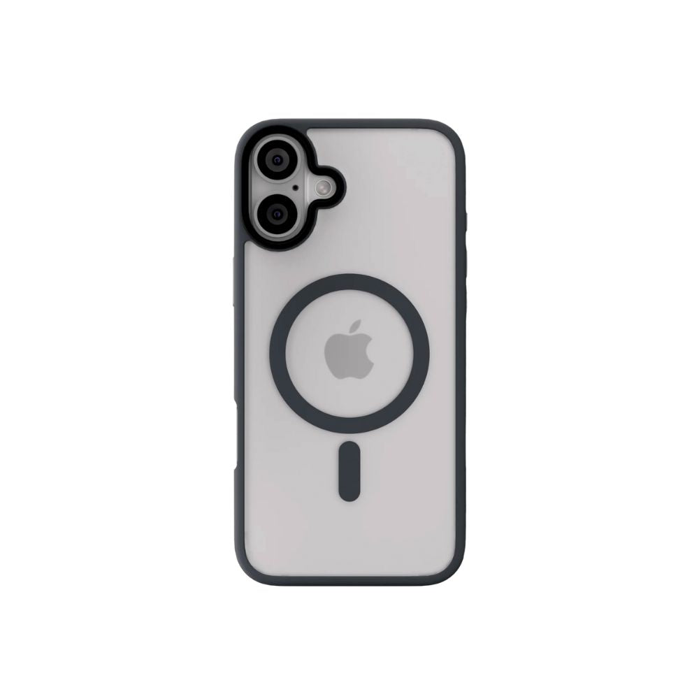 Black Phone Base Vibe MagSafe Case for iPhone 15 and 16 series, featuring sleek design and magnetic attachment.