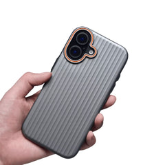 Blue iPhone 16 Series Vibe Cladding Case by Phone Base, providing stylish protection for the smartphone.