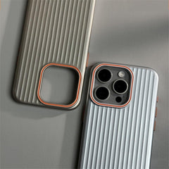 Blue iPhone 16 Series Vibe Cladding Case by Phone Base, showcasing sleek protective design and vibrant color.