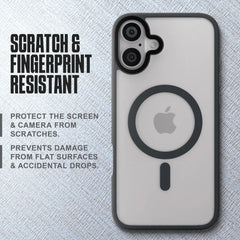 Phone Base Vibe MagSafe Case for iPhone 15 and 16 series, scratch and fingerprint resistant with sleek design.