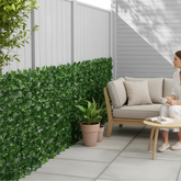 Artificial Ivy Hedge Panels – Faux Green Leaf Privacy Fence for Garden 50x100cm