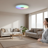 LED Music Ceiling Lights RGB+CW Dimming with Remote Control APP