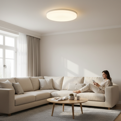 Round LED Ceiling Light – Modern Decorative Fixture for Living Room (18/24/36/48W)