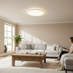 Round LED Ceiling Light – Modern Decorative Fixture for Living Room (18/24/36/48W)