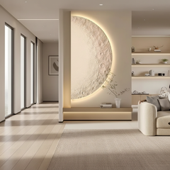 Moon Wall Painting Lamp Creative Minimalist Living Room