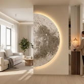 Moon Wall Painting Lamp Creative Minimalist Living Room