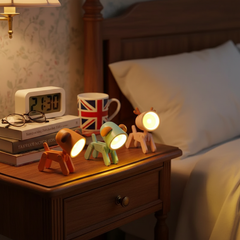 Mini LED Night Light – Cute Cartoon Pet Lamp for Home & Reading