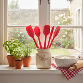 Choice Silicone Spatula Set 6 Piece Nonstick Dishwasher Safe For Home Cooks And Bakers Durable Flexible Heads
